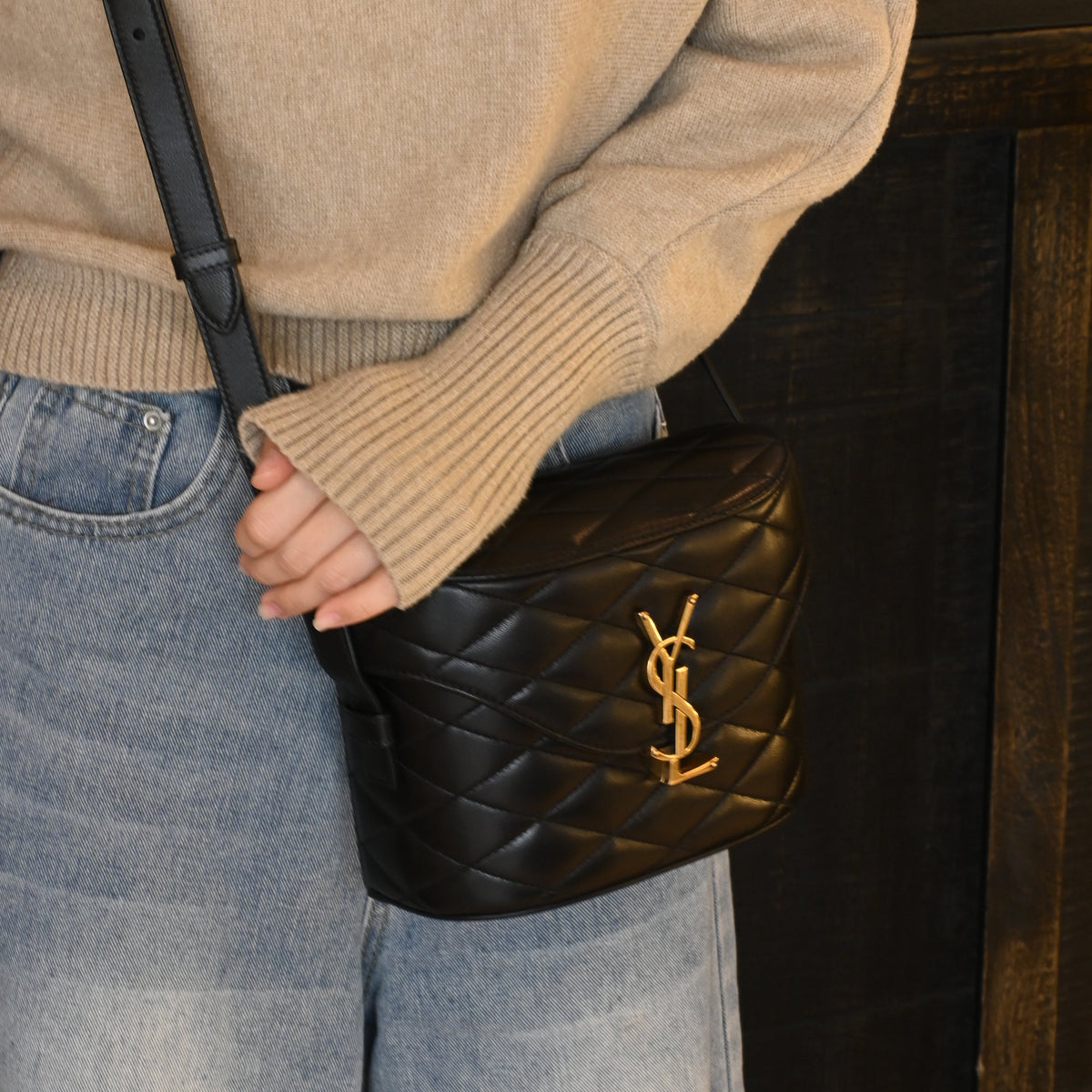 Yves Saint Laurent Matelasse June Box Quilted Lambskin Bag