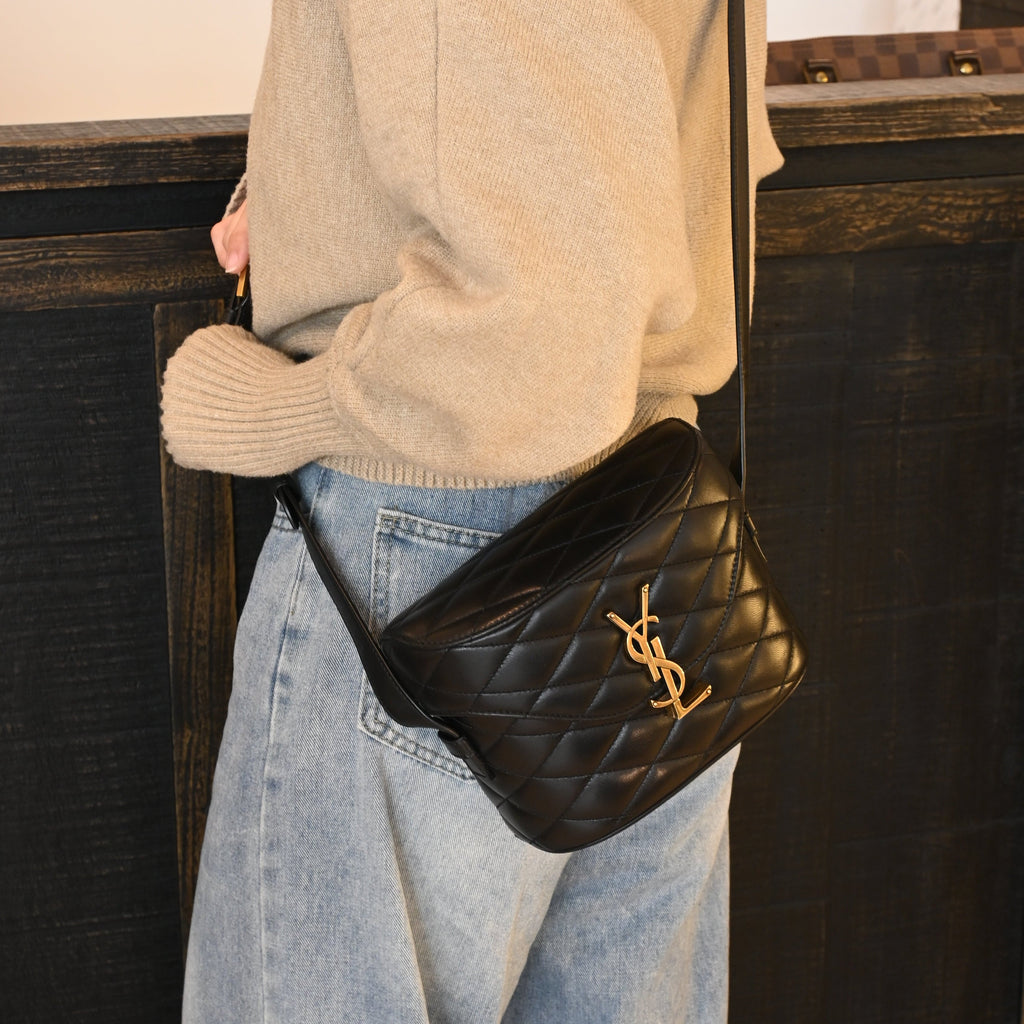 Yves Saint Laurent Matelasse June Box Quilted Lambskin Bag