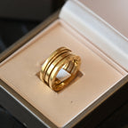 Bvlgari B.Zero1 Ring 2 Band YG Size 54 - Leluxe Vintage Sdn. Bhd.