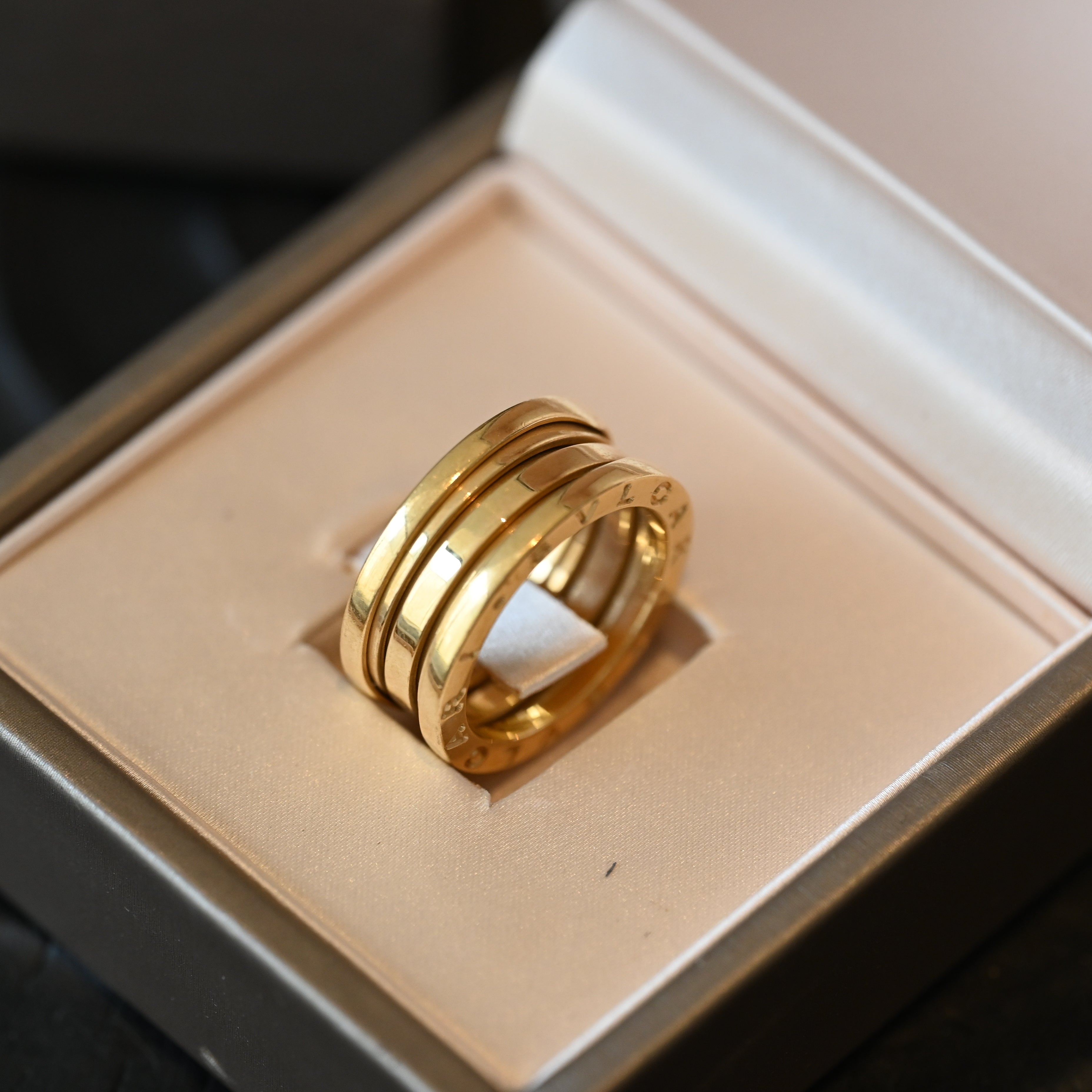 Bvlgari B.Zero1 Ring 2 Band YG Size 54 - Leluxe Vintage Sdn. Bhd.