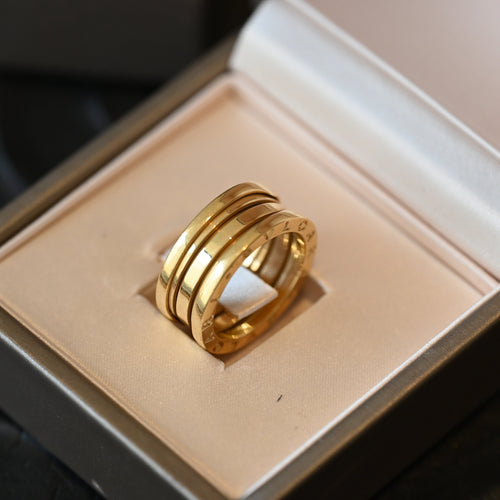 Bvlgari B.Zero1 Ring 2 Band YG Size 54 - Leluxe Vintage Sdn. Bhd.