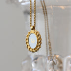 Christian Dior Logo Necklace Oval - Leluxe Vintage Sdn. Bhd.