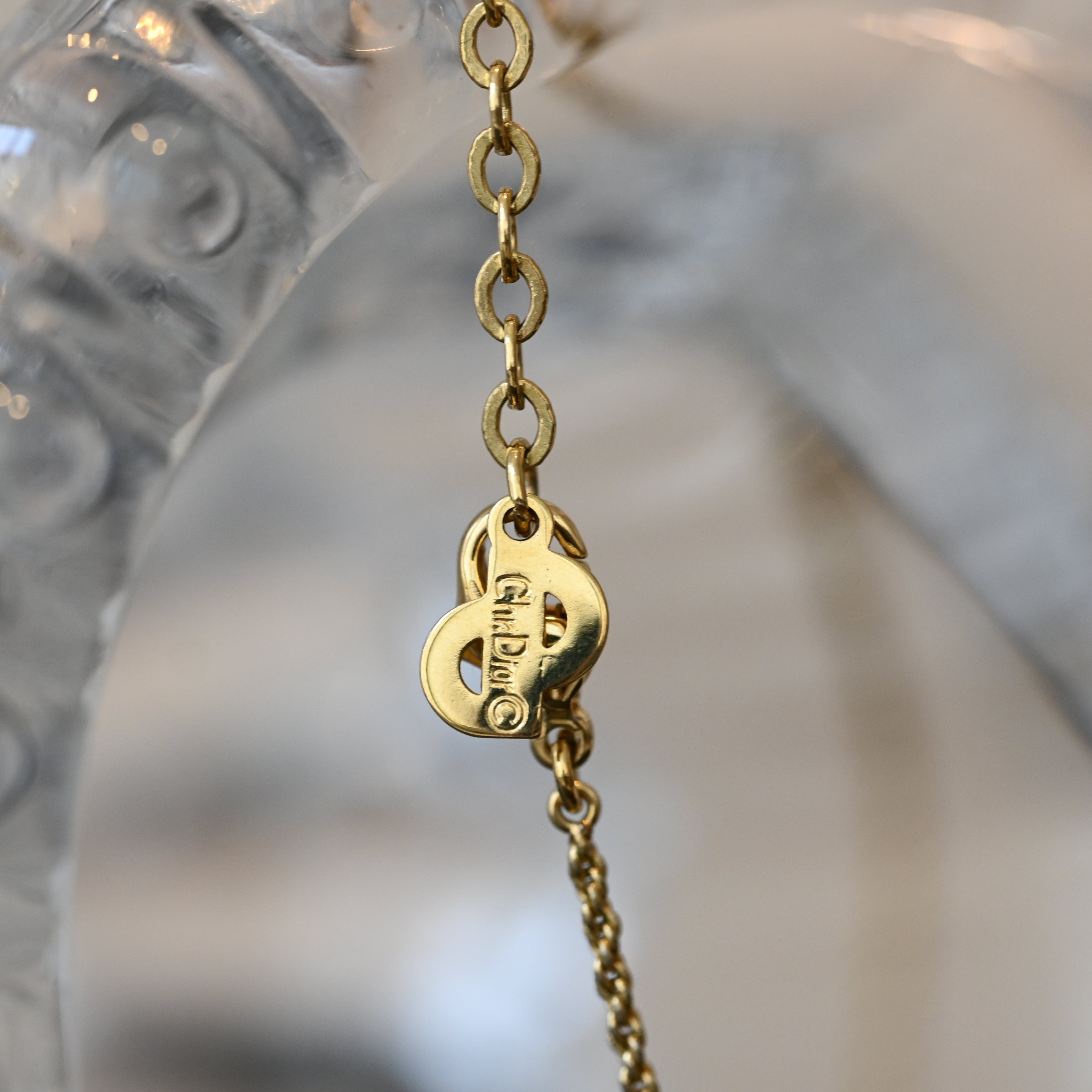 Christian Dior Logo Necklace Oval - Leluxe Vintage Sdn. Bhd.