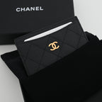 Chanel Matelasse Caviar Skin Card Case Black GHW - Leluxe Vintage Sdn. Bhd.