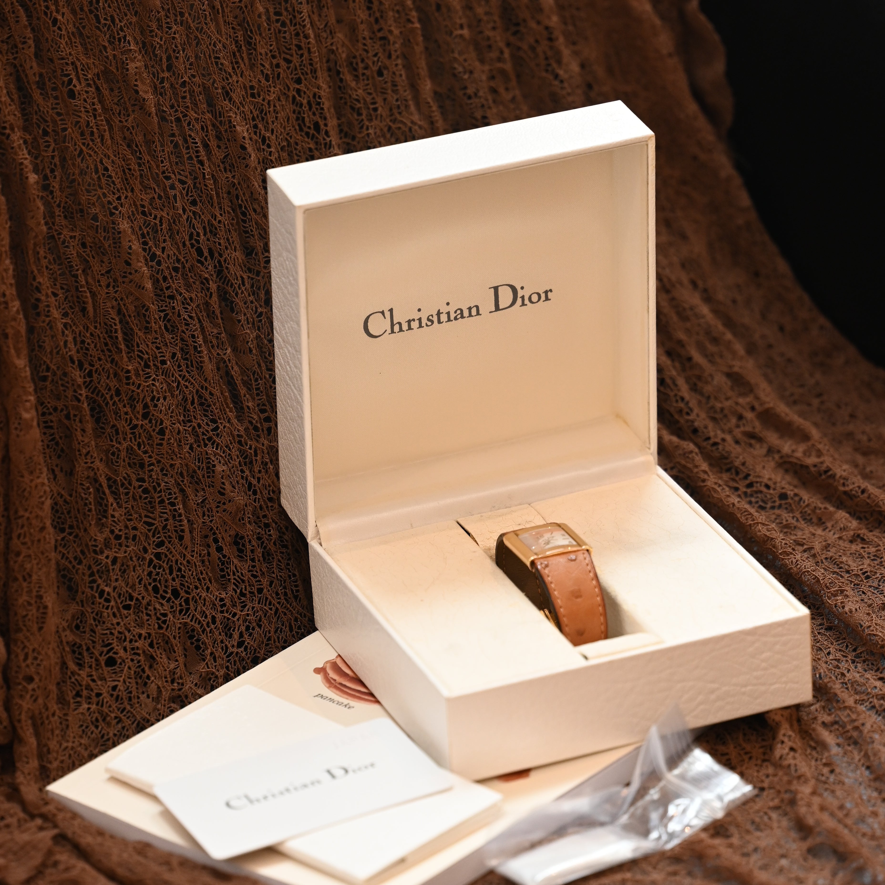 Christian Dior D80-140 Watch with Ostrict Leather Strap