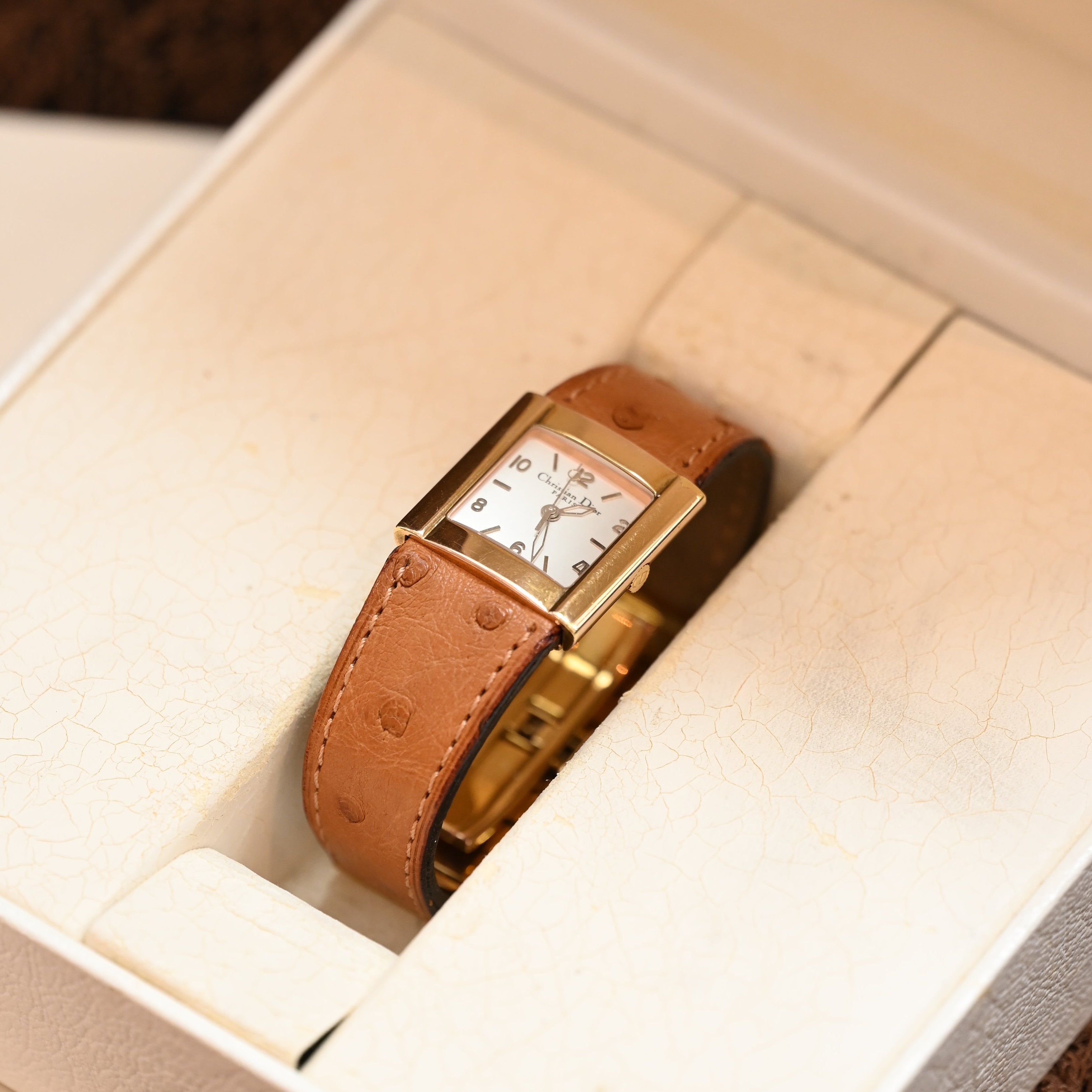 Christian Dior D80-140 Watch with Ostrict Leather Strap