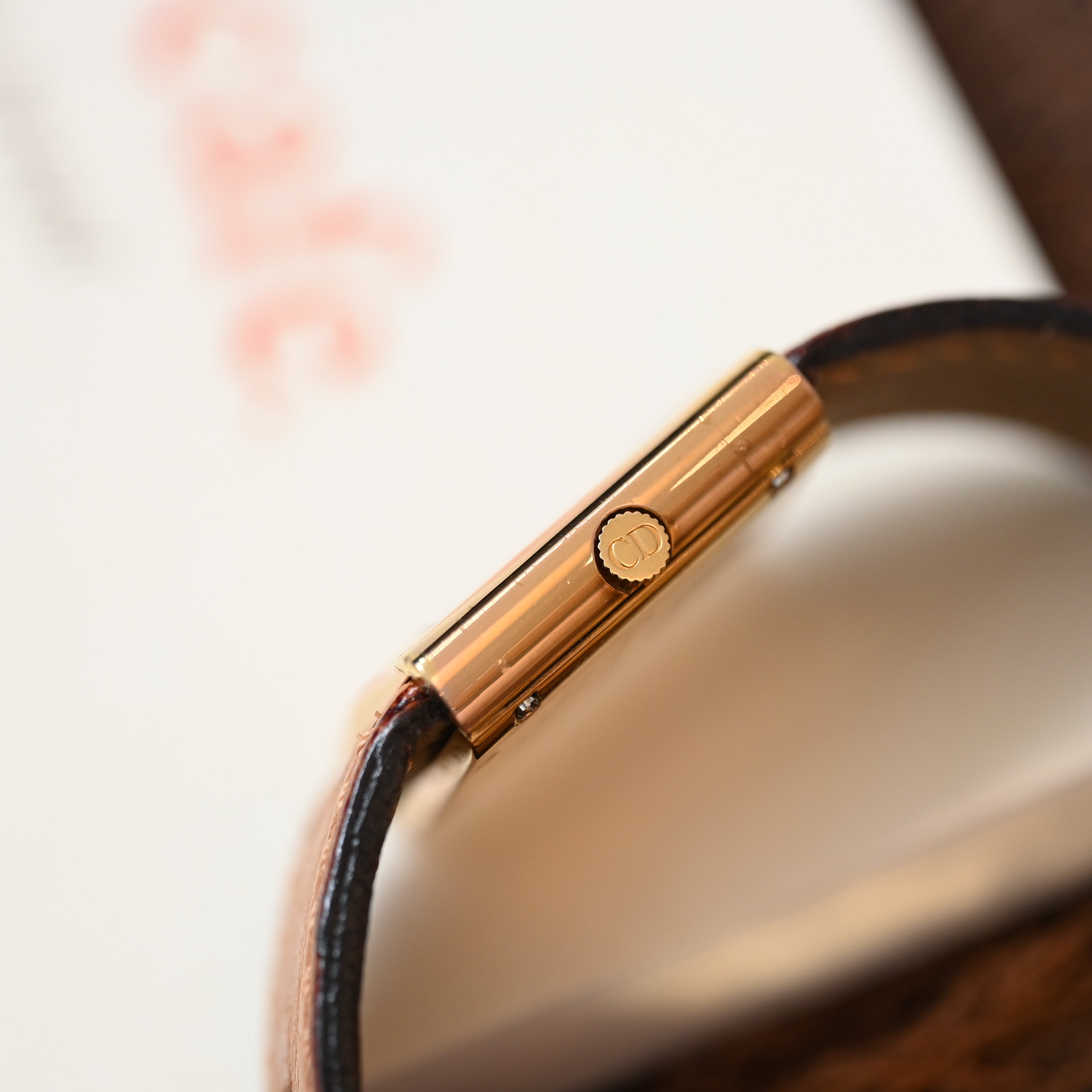 Christian Dior D80-140 Watch with Ostrict Leather Strap