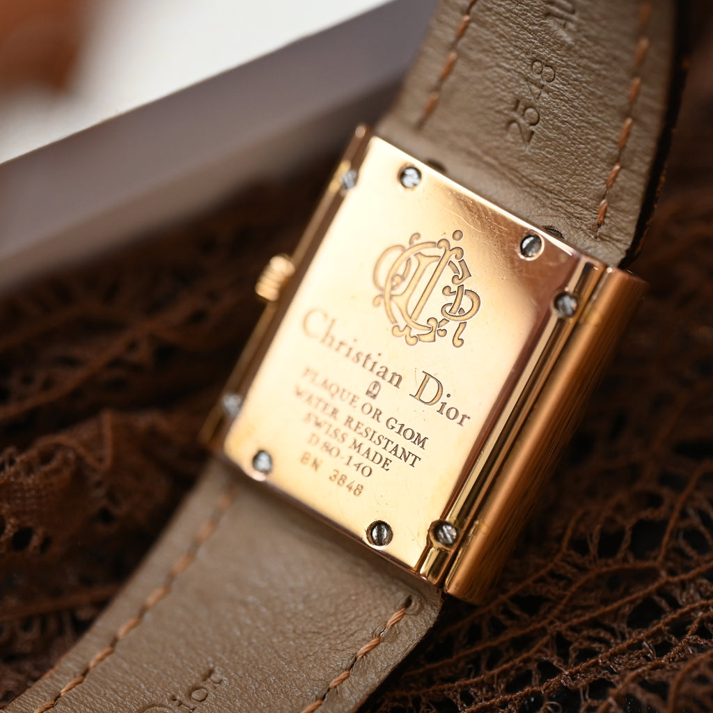Christian Dior D80-140 Watch with Ostrict Leather Strap