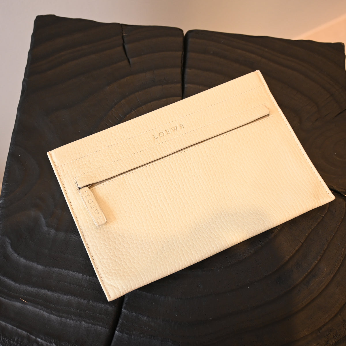 Loewe Grained Calfskin Flap Tote
