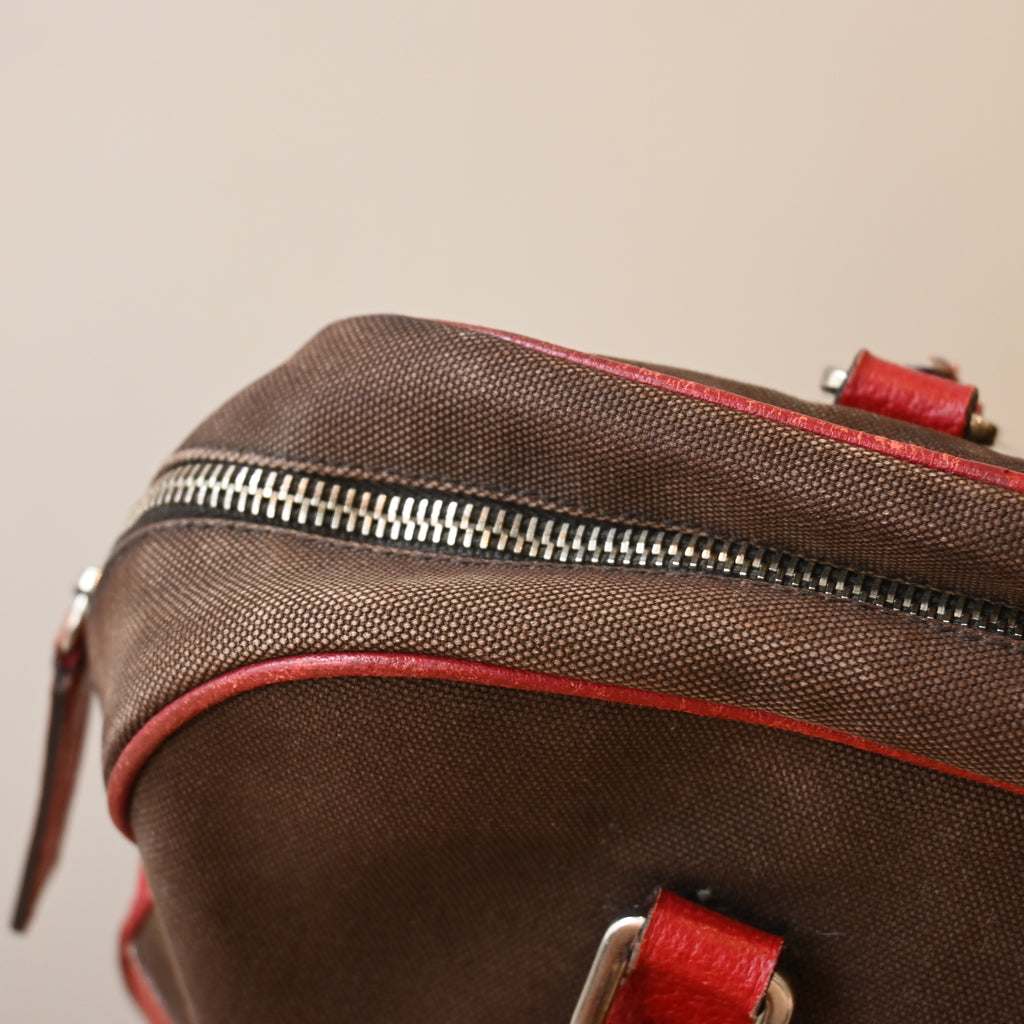 Prada Brown Bowling Bag