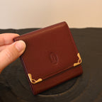 Cartier Must de Cartier Burgundy Coin Purse