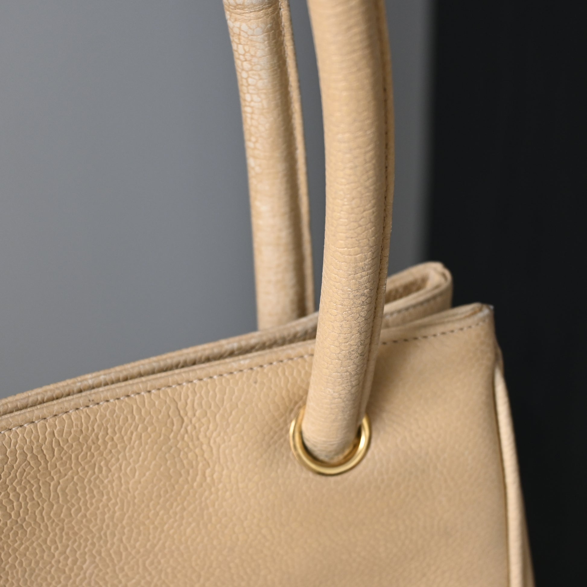 Chanel CC Timeless Tote Beige - Leluxe Vintage Sdn. Bhd.