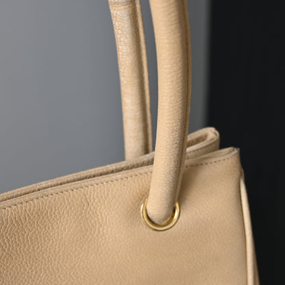 Chanel CC Timeless Tote Beige - Leluxe Vintage Sdn. Bhd.