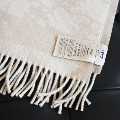 Fendi FXT324 Scarf Wool & Cashmere Beige