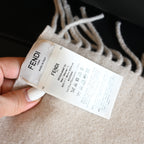 Fendi FXT324 Scarf Wool & Cashmere Beige - Leluxe Vintage Sdn. Bhd.