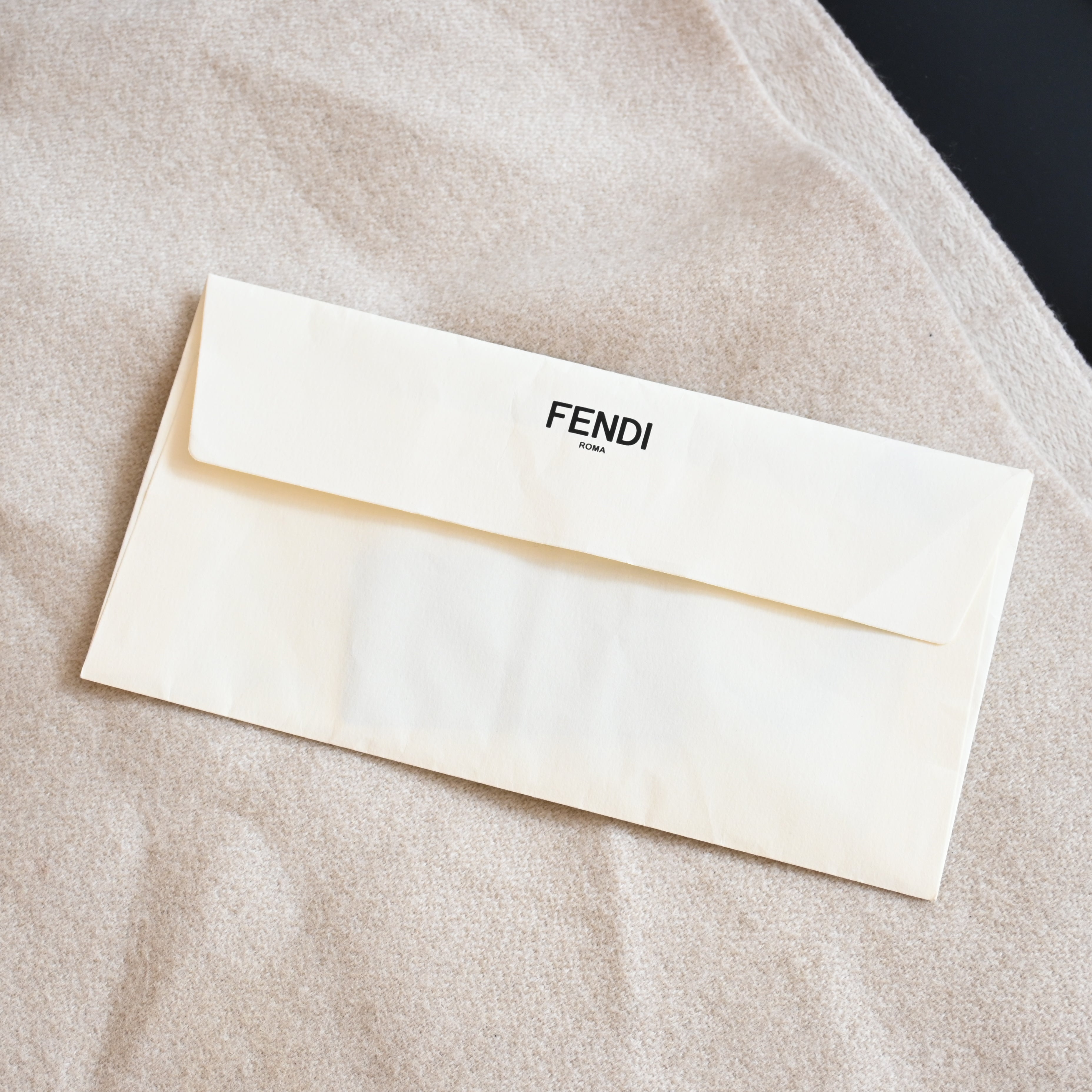 Fendi FXT324 Scarf Wool & Cashmere Beige - Leluxe Vintage Sdn. Bhd.