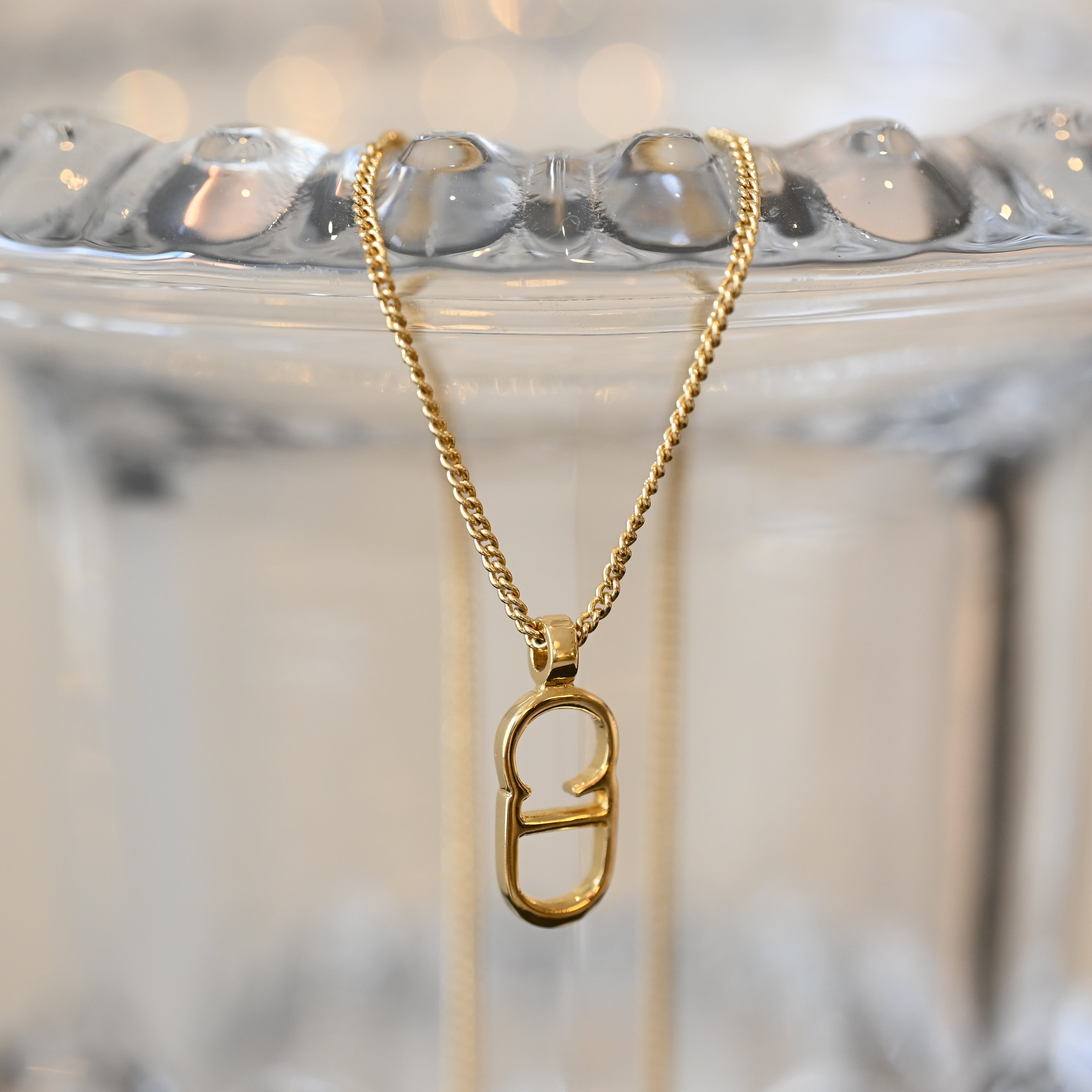 Christian Dior CD logo Necklace - Leluxe Vintage Sdn. Bhd.