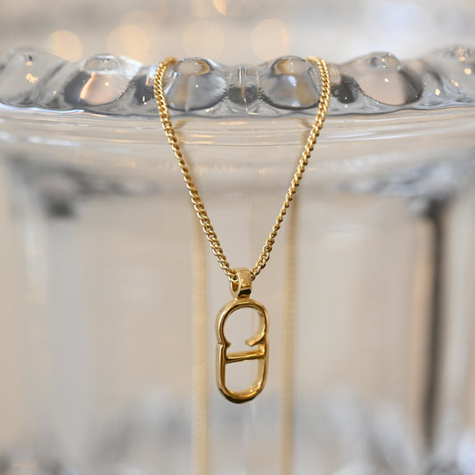 Christian Dior CD logo Necklace