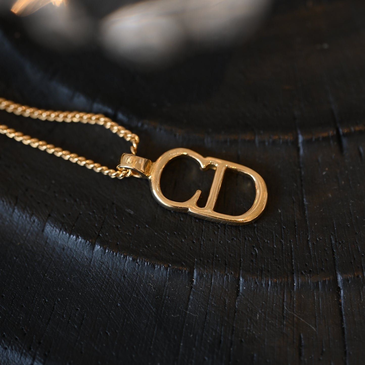 Christian Dior CD logo Necklace
