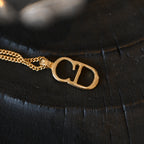 Christian Dior CD logo Necklace - Leluxe Vintage Sdn. Bhd.