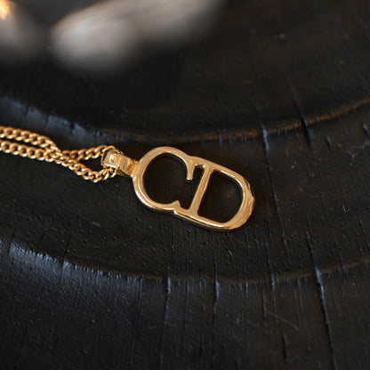 Christian Dior CD logo Necklace