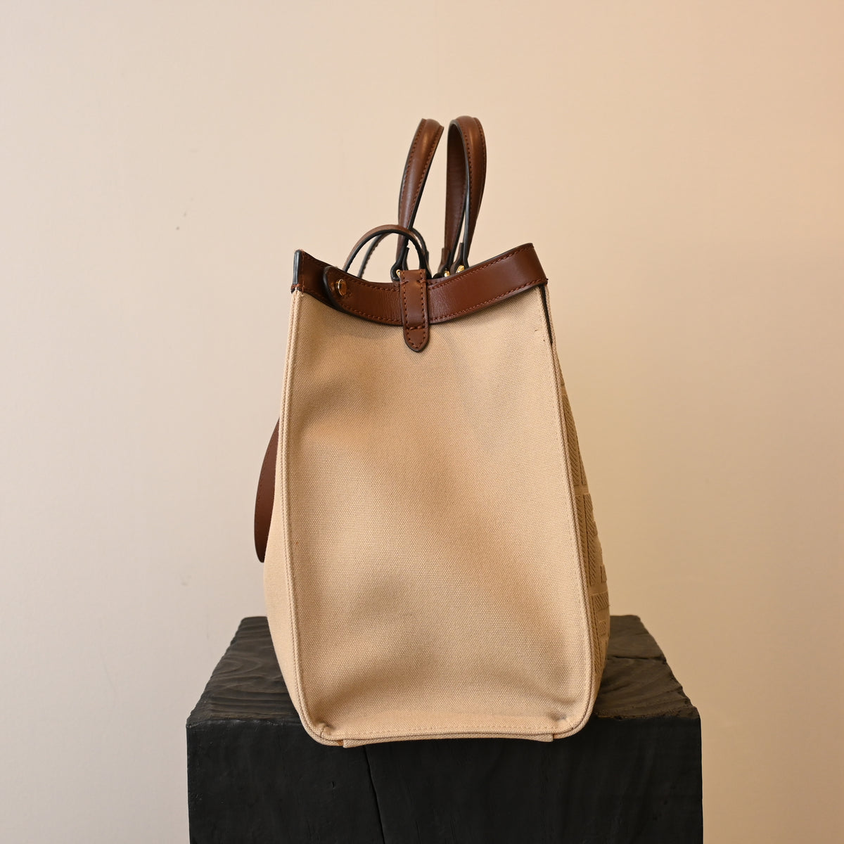 Fendi Wool Peekaboo X-Lite Large Tote