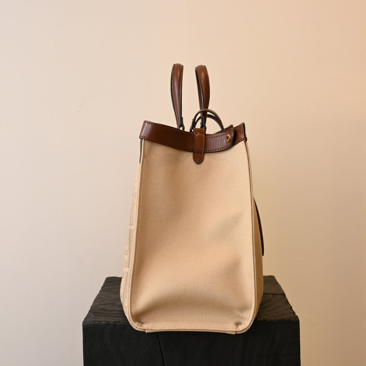 Fendi Wool Peekaboo X-Lite Large Tote