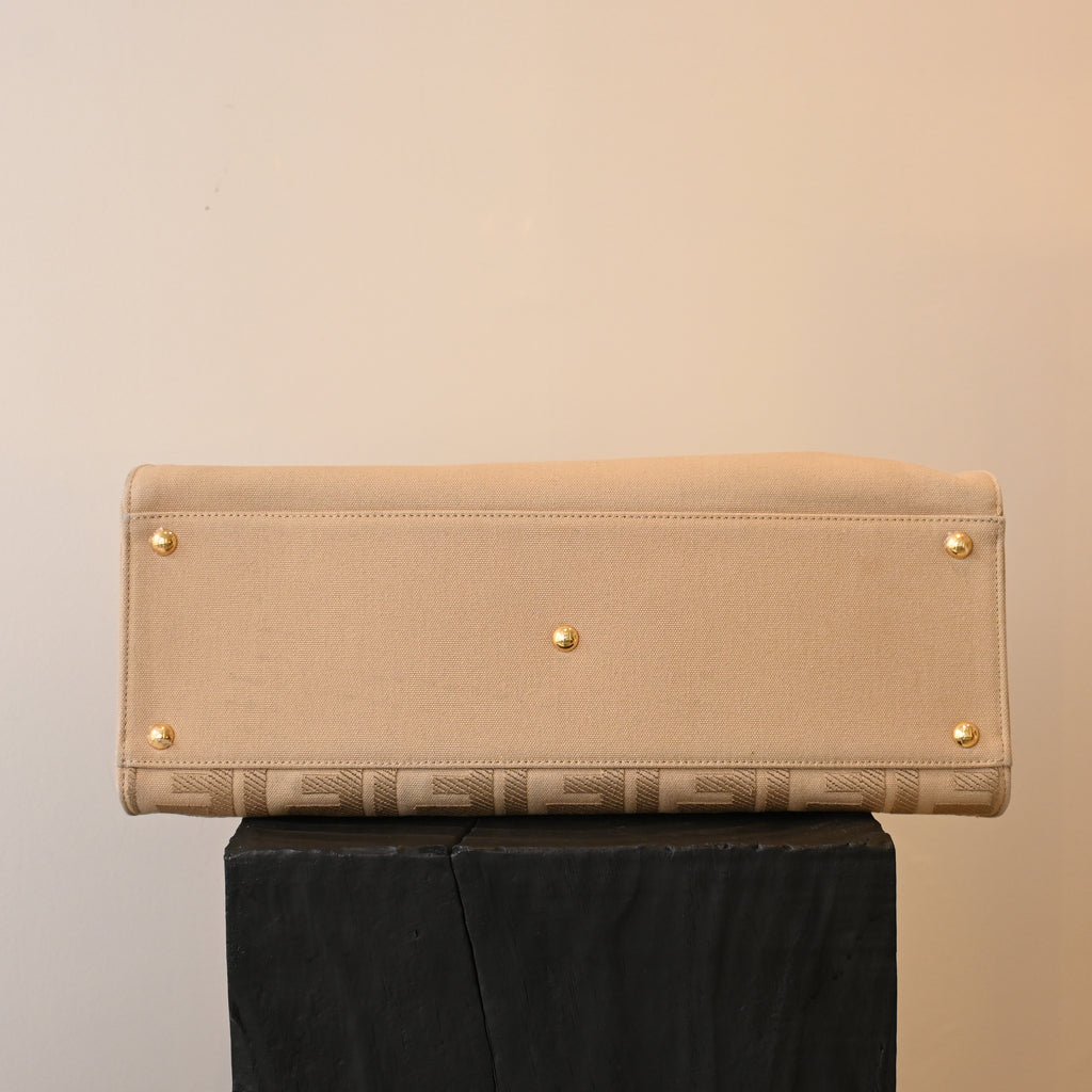 Fendi Wool Peekaboo X-Lite Large Tote