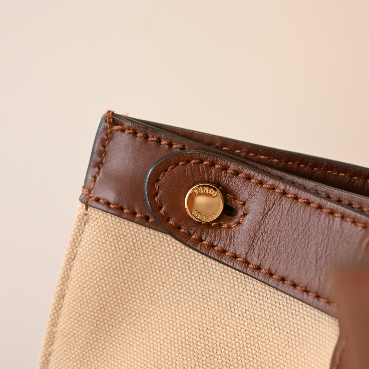 Fendi Wool Peekaboo X-Lite Large Tote