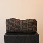 Fendi Mamma Baguette Wool Brown Monogram