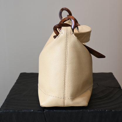 Chanel Caviar CC Hobo Wood Chain - Leluxe Vintage Sdn. Bhd.