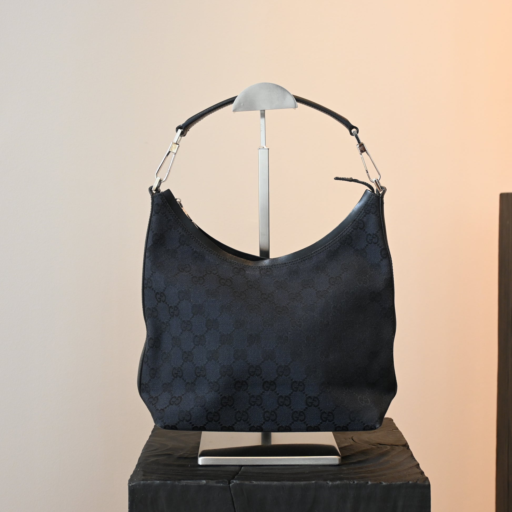Gucci GG Black Hobo - Leluxe Vintage Sdn. Bhd.