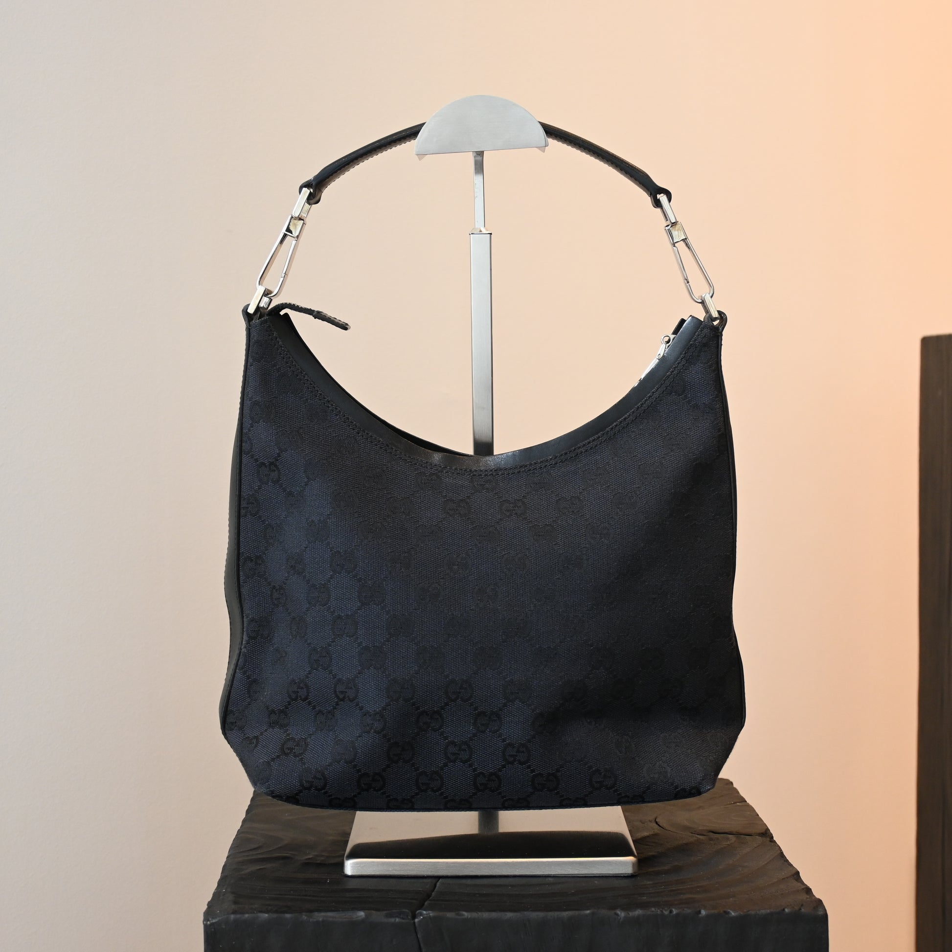 Gucci GG Black Hobo - Leluxe Vintage Sdn. Bhd.