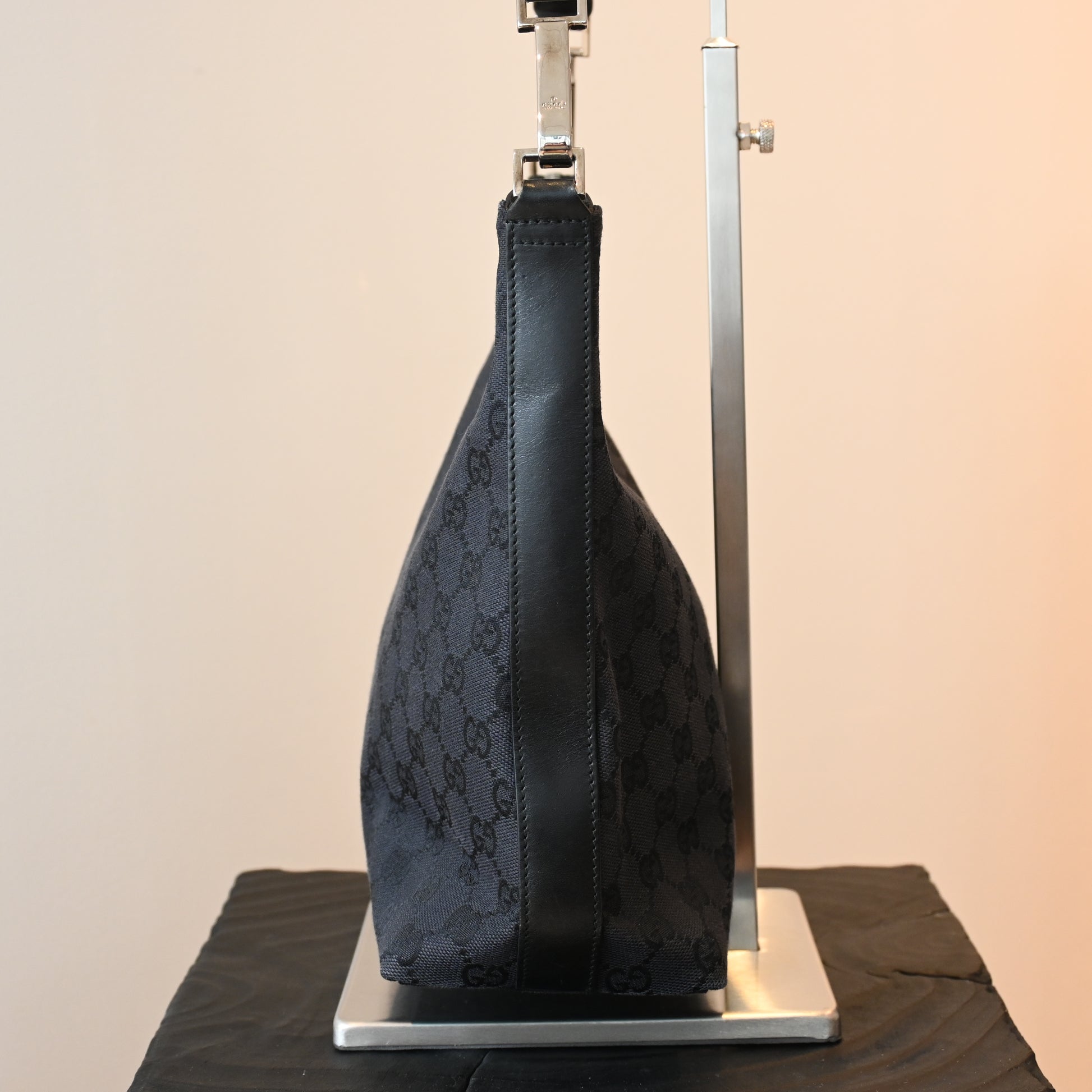 Gucci GG Black Hobo - Leluxe Vintage Sdn. Bhd.