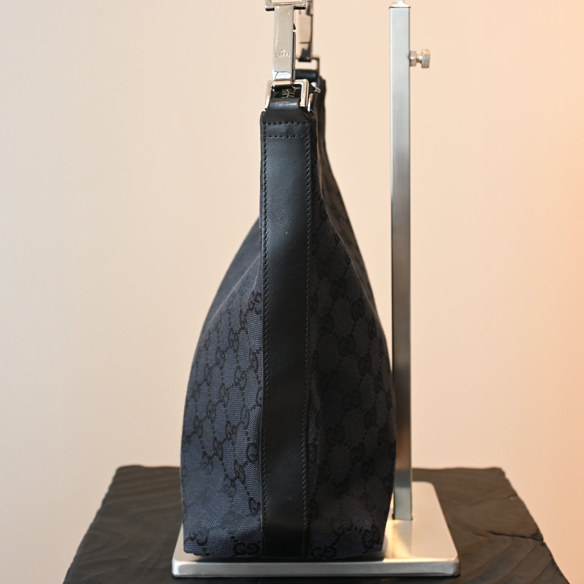 Gucci GG Black Hobo - Leluxe Vintage Sdn. Bhd.