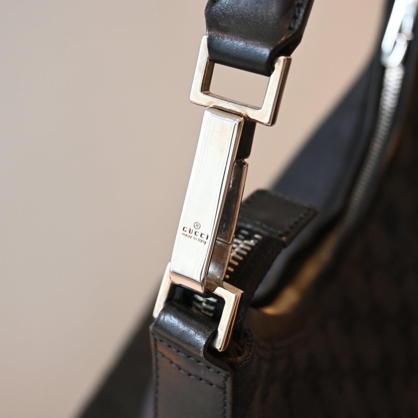 Gucci GG Black Hobo - Leluxe Vintage Sdn. Bhd.