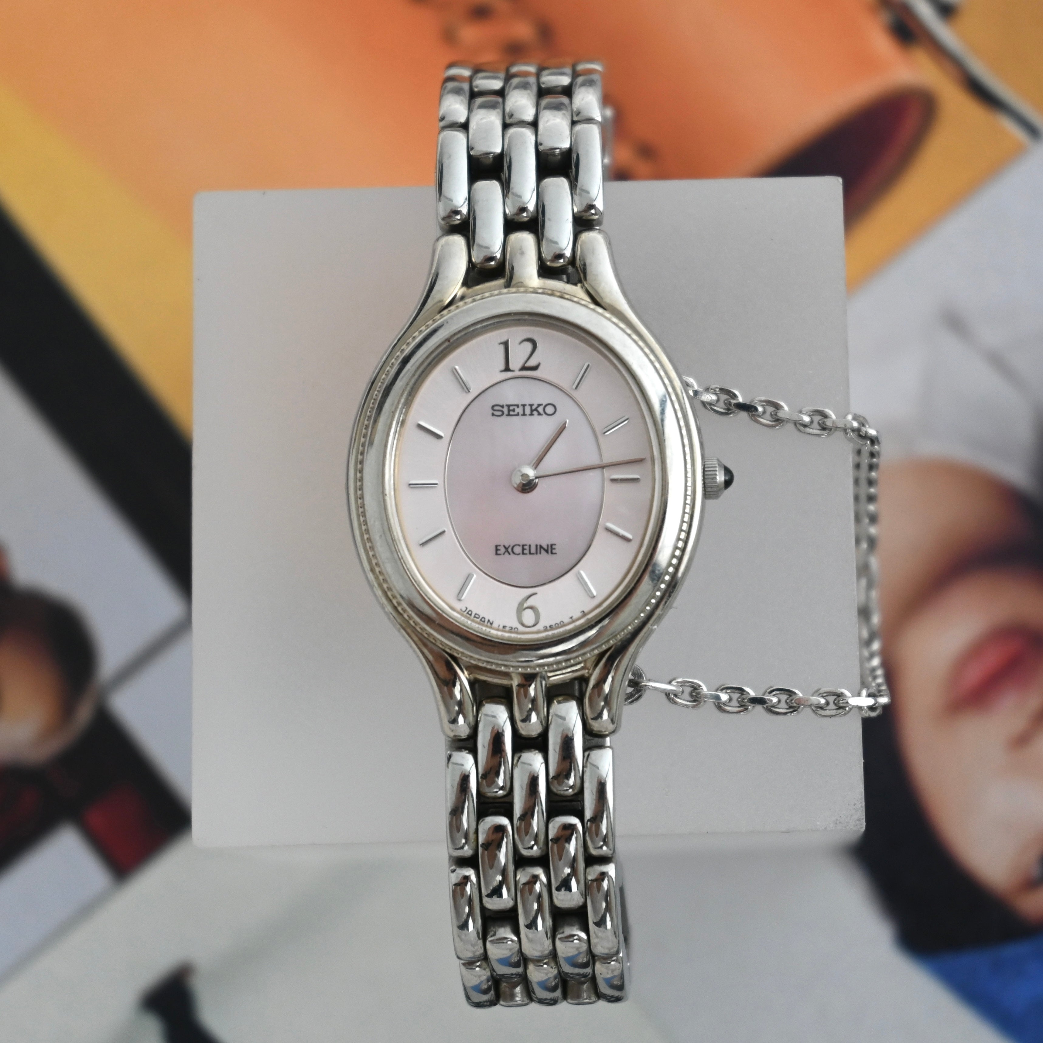 Seiko Quartz 1F20-6G90 Exceline Shell Dial - Leluxe Vintage Sdn. Bhd.