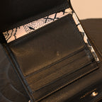 Chanel Coco Trifold Calfskin Wallet with Floral Charm Logo