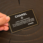 Chanel Coco Trifold Calfskin Wallet with Floral Charm Logo