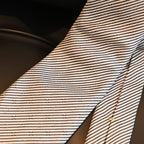 Louis Vuitton Silver Stripe Necktie in Silk