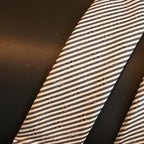 Louis Vuitton Silver Stripe Necktie in Silk