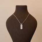 Christian Dior Trotter Motif Plate Pendant Necklace