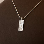 Christian Dior Trotter Motif Plate Pendant Necklace