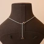 Christian Dior Trotter Motif Plate Pendant Necklace