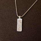 Christian Dior Trotter Motif Plate Pendant Necklace