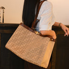 Fendi Wool Peekaboo X-Lite Large Tote
