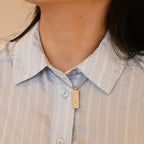 Christian Dior Trotter Motif Plate Pendant Necklace
