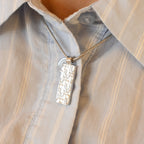Christian Dior Trotter Motif Plate Pendant Necklace
