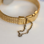 Seiko Frosted Gold Dial with Mesh Bracelet Watch 2P21-0B70