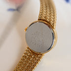 Seiko Frosted Gold Dial with Mesh Bracelet Watch 2P21-0B70